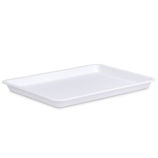 KUCHYŇSKÝ PODNOS PODKOR 30X20CM BIELY STOJAN NA JEDLO