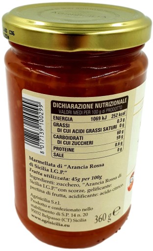 Džem z krvavého pomaranča Sicília PRÍCHUTY SICÍLIE