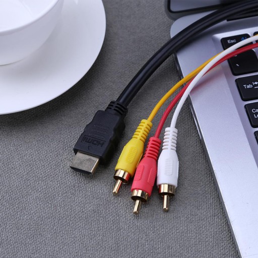 ADAPTÉROVÝ KÁBEL, HDMI KÁBEL NA 3x RCA CINCH AUDIO