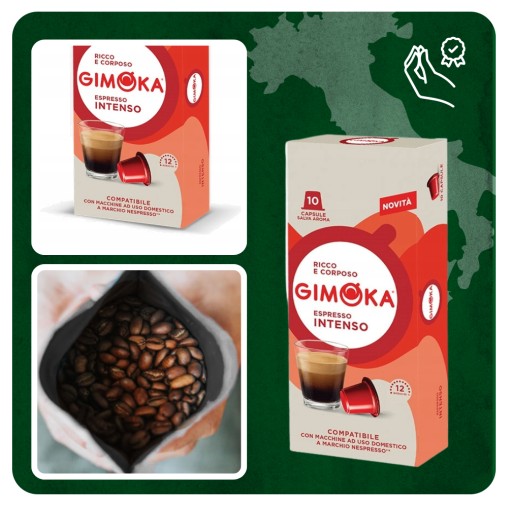 Kávové kapsuly Gimoka Intenso Nespresso 10 kapsúl