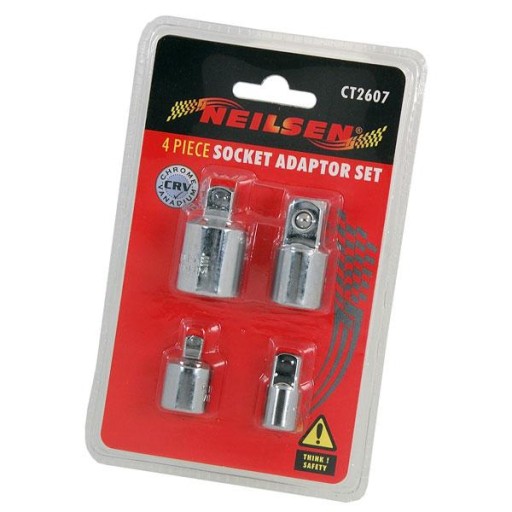 ADAPTÉRY REDUKCIA 4 KS. 1/4 3/8 1/2