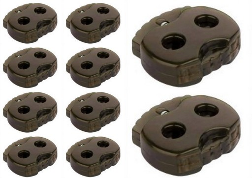 LINE STOPPER TIP CLAMP OLIVOVÁ 5mm - 10 ks