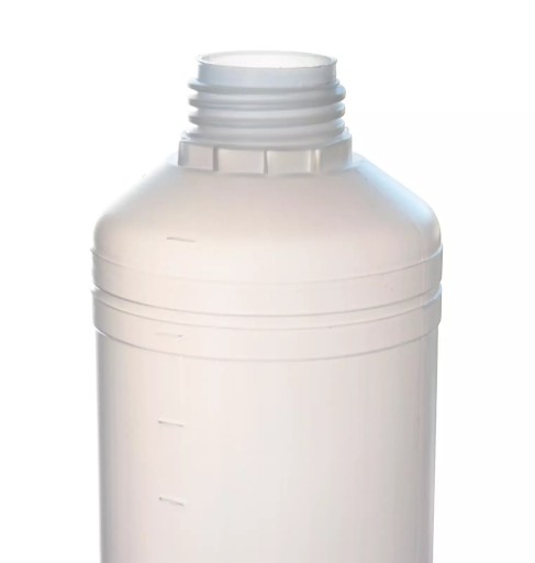 HDPE plastová fľaša 1L mliečna + široký uzáver