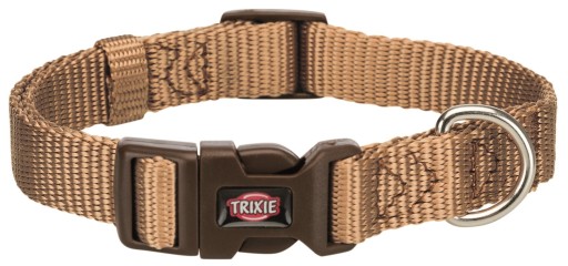 Prémiový golier, XS–S: 22–35 cm/10 mm, farba karamelová