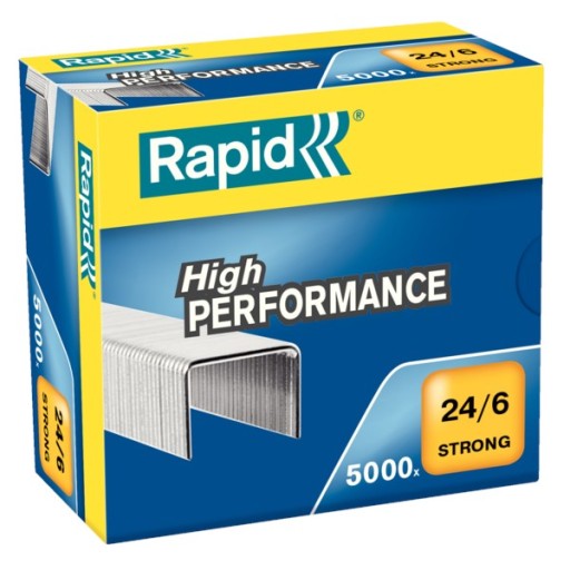 Kancelárske sponky 24/6 Rapid Strong 5000 ks