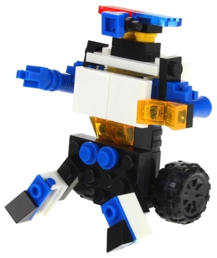 Stavebné bloky City 2v1 robot policajného auta