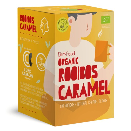 Rooibos Caramel - bylinkový čaj s karamelom 20 vrecúšok - 30 g