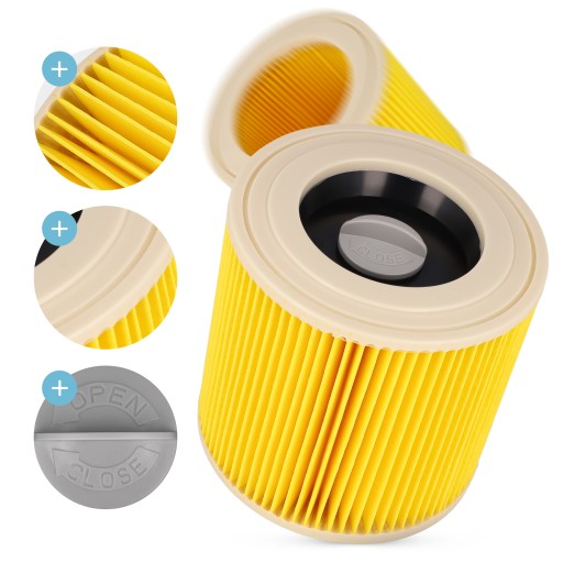 1x vzduchový filter pre vysávač Karcher WD3 WD2 MV2 MV3 SE4001