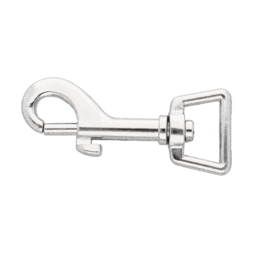 KOVOVÁ KARABÍNA (74mm x 21mm) SILNÁ NIKELOVÁ MASKA