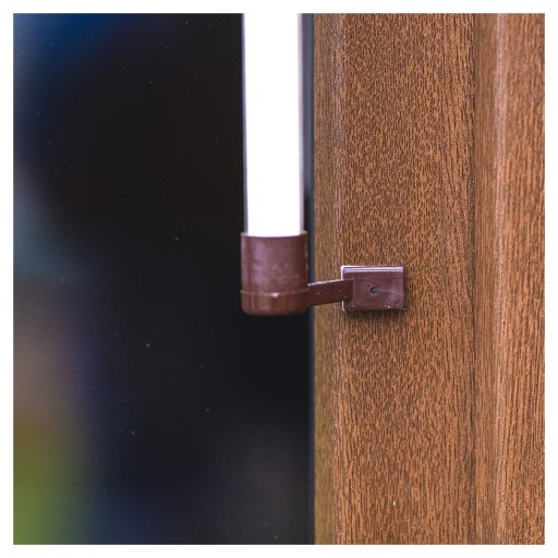 Nalepovací vonkajší teplomer hnedý 22 cm Brown
