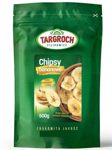 Banánové lupienky, sušený banán 500 g Targroch