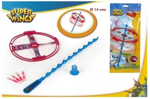 Svieti lietajúci fluorescenčný disk Super Wings