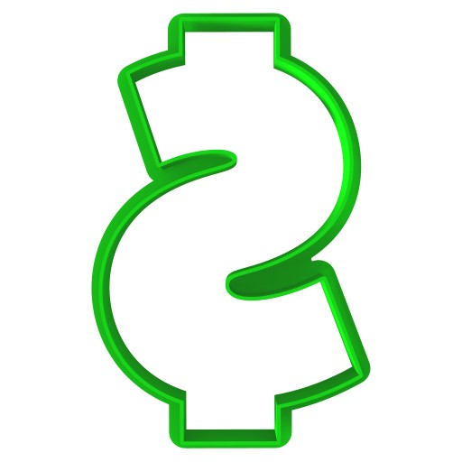 Formička na perníčky Forma MONEY Forsa Symbol DOLLAR $ 9cm