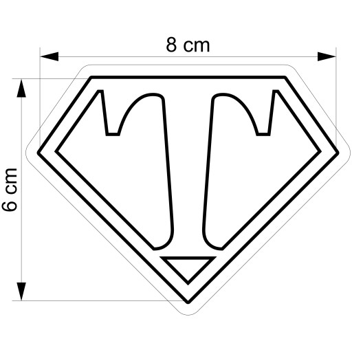Formička na vykrajovačku na perníky DEN OTCOV Deň otcov znamenie super otec 8cm