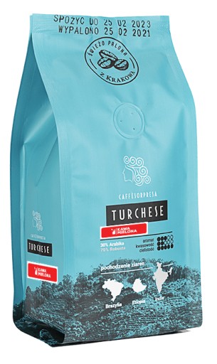 SORPRESA TURCHESE mletá káva 250g 70% Robusta