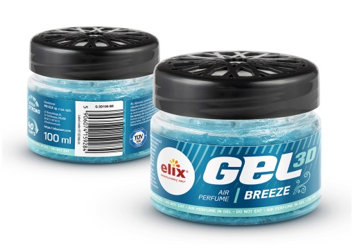 BREEZE ELIX GEL3D silný osviežovač vzduchu do auta, 100 ml