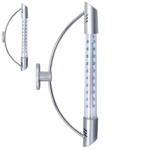 Vonkajší teplomer 24 cm, rozsah -40°C až 50°C na okno