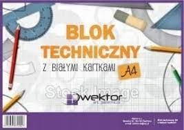 ŠKOLSKÝ BLOK A4 TECHNICKÝ LIST NA KRESLENIE BLOK