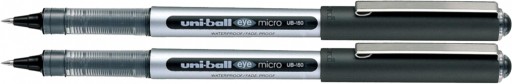 UNI-BALL UB-150 Mitsubishi kolieskové pero ČIERNA x2