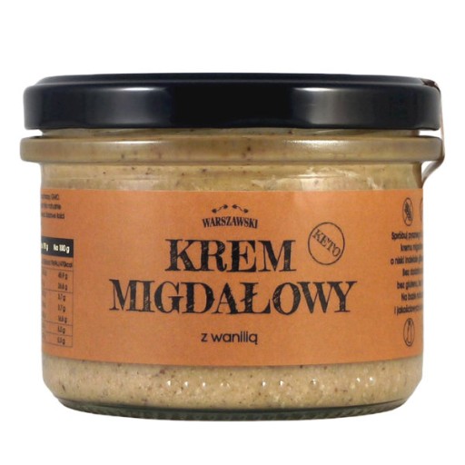 Keto mandľový krém s vanilkou, bez pridaného cukru, bez lepku, 190g