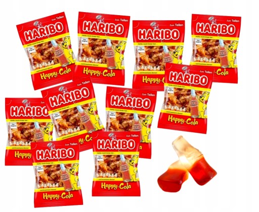 HARIBO MINI JELLIES MINIS HAPPY COLA JELLIES Vrecúško s príchuťou COLA 10g