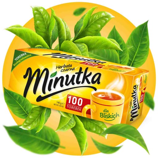 Lacný čaj Minutka Black Express Tea 100 T. Balenie proti nafukovaniu