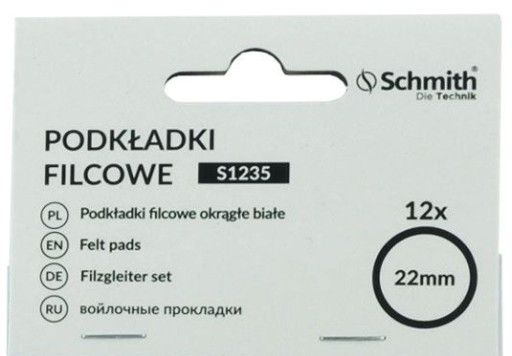 Okrúhle biele plstené podložky