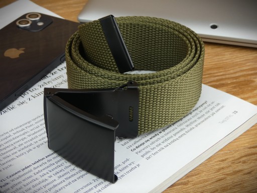 115cm Pánsky KHAKI taktický MILITARY opasok na NOHAVICE