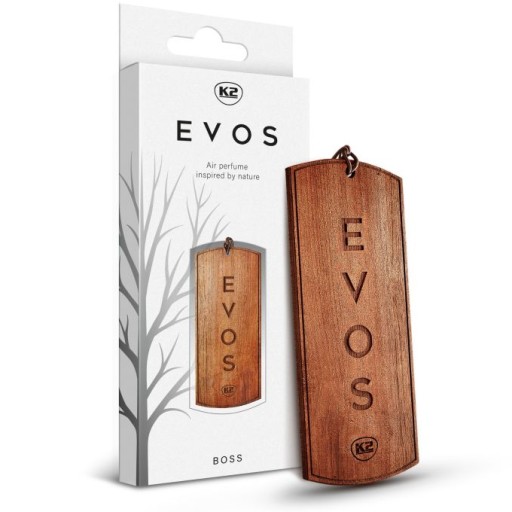 K2 EVOS BOSS DREVENÝ VOŇANÝ PRÍvesok DO AUTA