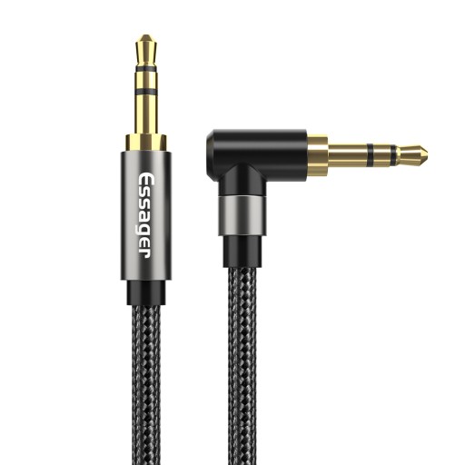 Uhlový AUX AUDIO MINI JACK Kábel 3,5 mm Stereo 1,5 m