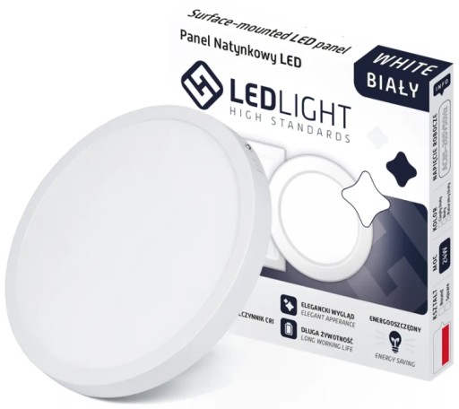 ENERGETICKÝ ÚSPORA POVRCHOVÝ STROP LED PANEL 6W okrúhly 11cm NEURÁLNY CCD