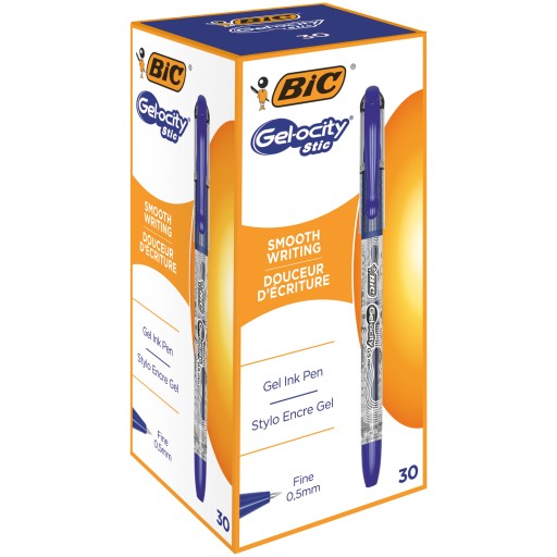 BIC 1X GELOCITY STIC 0,5 GEL PEN Modré