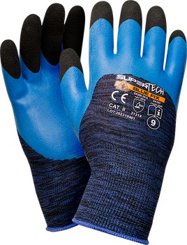 Ochranné rukavice Worklink Super Tech Blue Fix veľkosť 11
