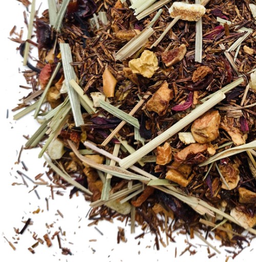 Ochutený čaj rooibos s prísadami bez kofeínu