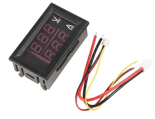 310 Panelový voltmeter + ampérmeter DC 100V 10A