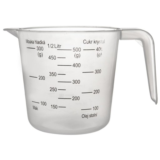 KUCHYŇSKÁ odmerka, pohár s odmerkou, 500 ml