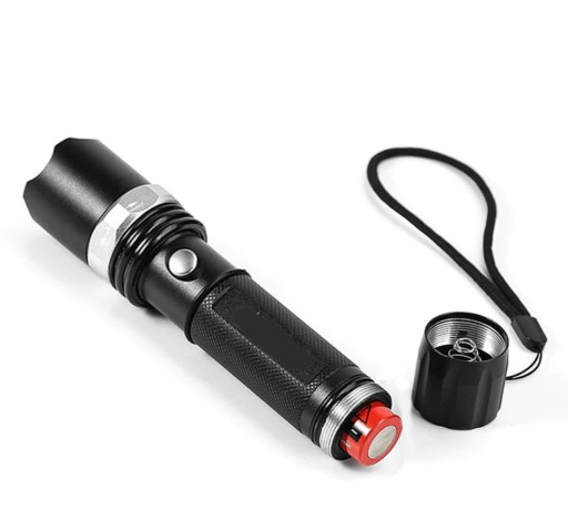 POLICAJNÁ SWAT BATERKA CREE ZOOM XM-L T6 LED 800m MULTIFUNKČNÁ HLINÍKOVÁ