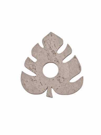 Šedý korok s nálepkou pre spínač/kontakt LEAF
