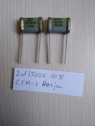 KONDENZÁTOR 2nF500V 10% MICA SILVER MICA KS=2