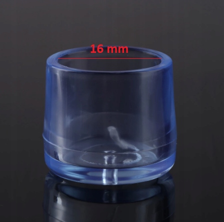 Poťahy nôh na stoličky Silikónové okrúhle ochranné kryty 16 mm x 16