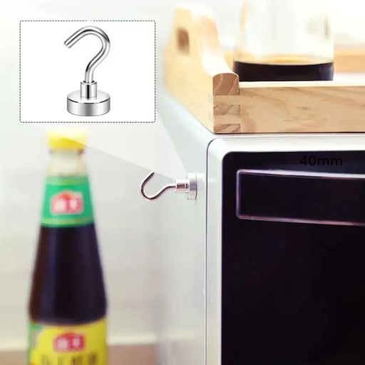 SILNÝ HÁK S NEODYMIOVÝM MAGNETOVÝM MAGNETICKÝM HÁKOM NA CHLADNIČKU