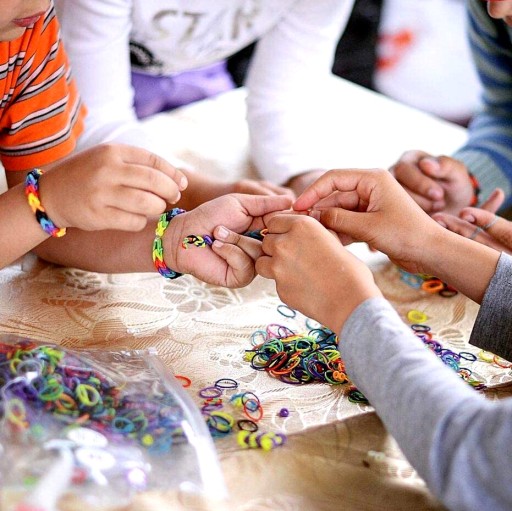 Gumičky na výrobu náramkov, sada LOOM BANDS