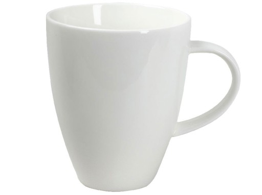 AMBITION Kubiko Fala hrnček 400ml biely porcelán