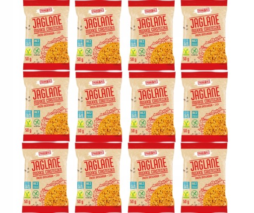 Frank&Oli prosové sušienky chia orechová pasta 50g x5