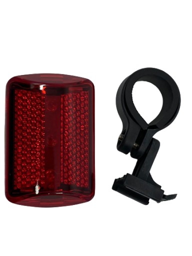 LED ZADNÉ SVETLO BICYKEL 3 DIÓDY 2 FUNKCIE + RÚČKA