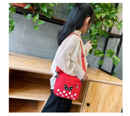 Taška Minnie Mouse pre dievčatá, ČERVENÁ