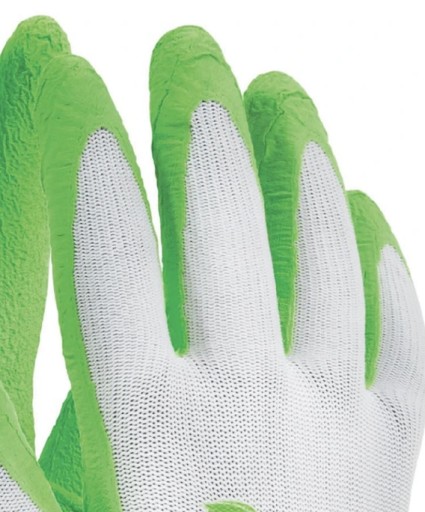 Záhradné rukavice z polyesterového latexu G veľkosť 6