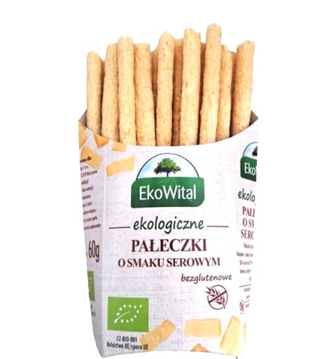 BEZSKLA tyčinky s príchuťou syra. BIO 60 g