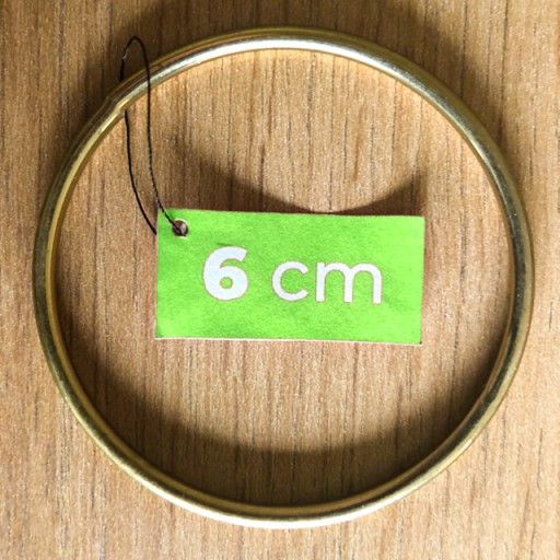 ZLATÝ LESK kruhový lapač snov makramé 6 cm