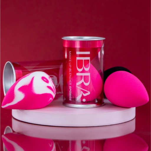 Hubka na make-up IBRA Blender Double Color - 1 ks